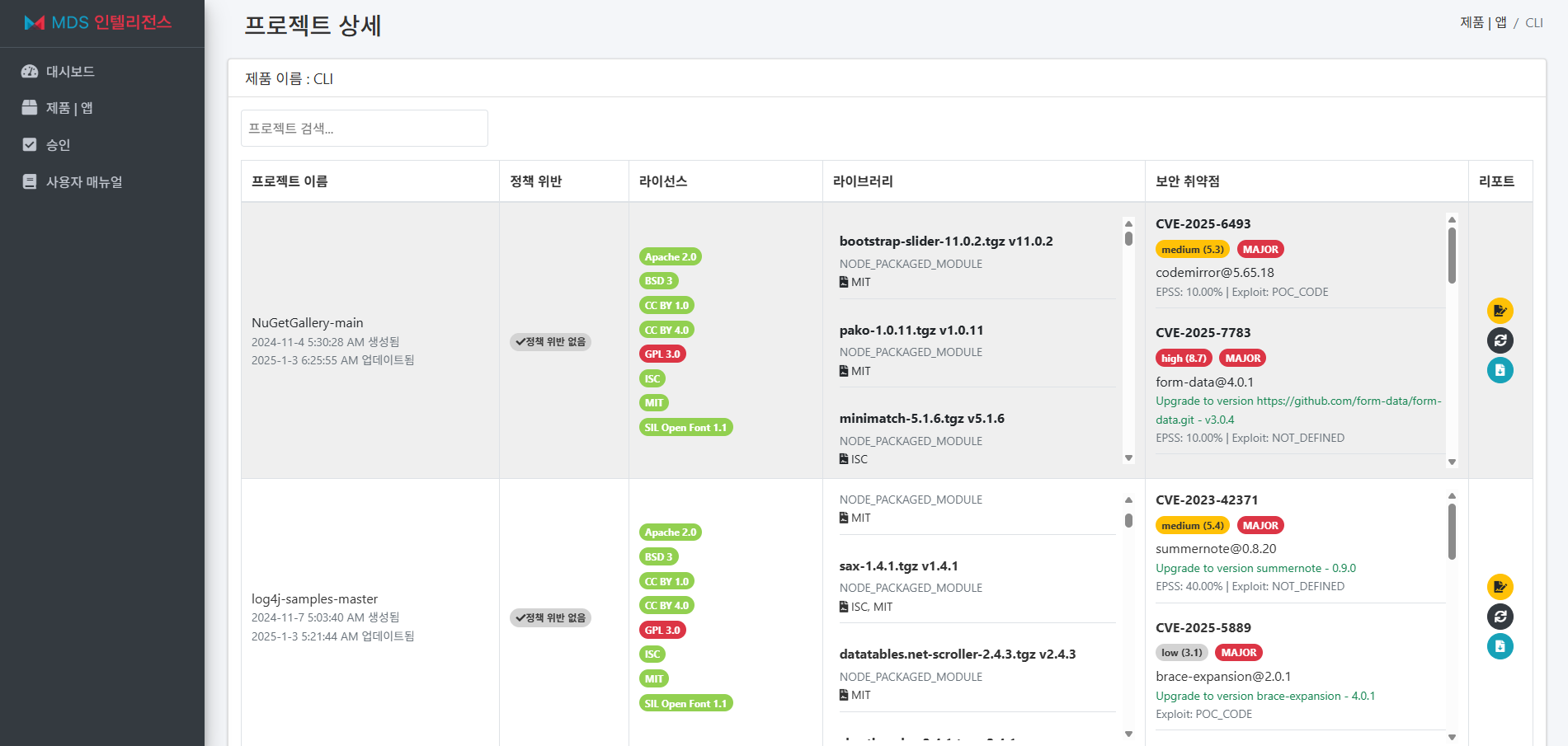 NEO Mend SCA Screenshot 3